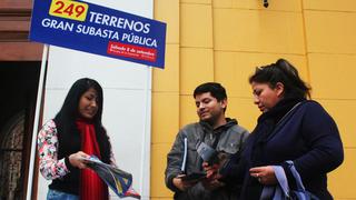Subastarán más de 200 terrenos ubicados en seis distritos de Lima