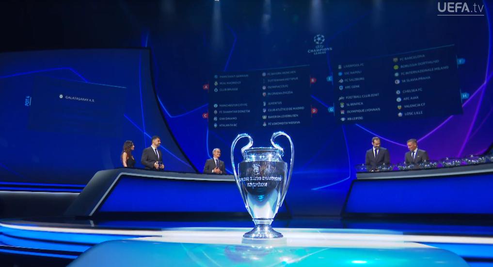 Estos son los grupos de la primera fase de la Champions League 2019-20. | Foto: UEFA