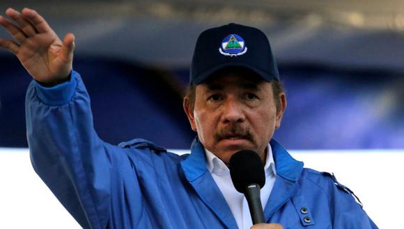 El presidente de Nicaragua, Daniel Ortega, durante la conmemoración del 51 aniversario de la campaña guerrillera Pancasan en Managua, el 29 de agosto de 2018.