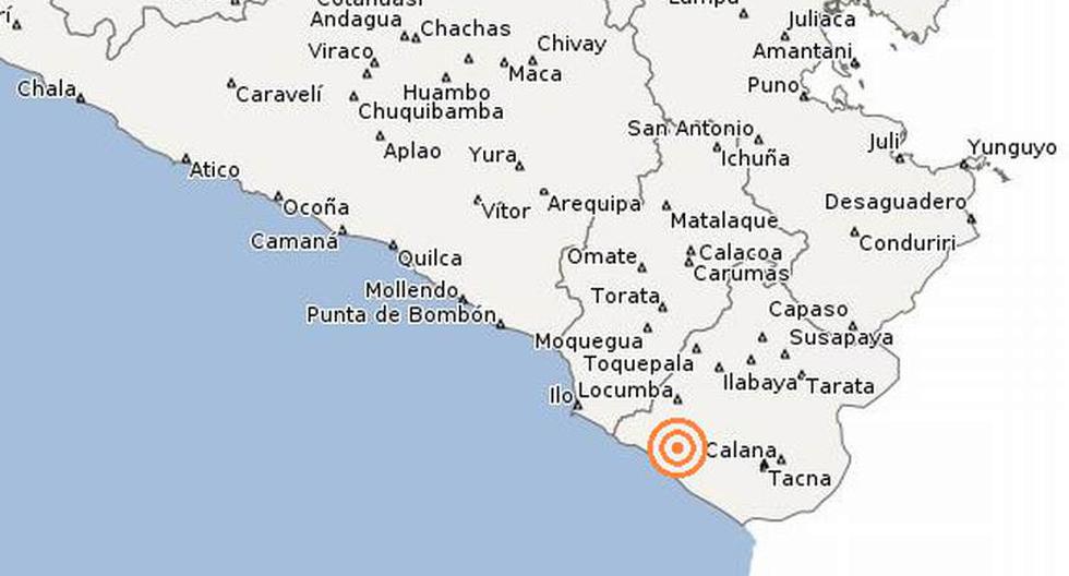 El epicentro del sismo se ubic&oacute; a 31 km al sur de Locumba. (Foto: IGP)
