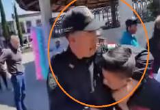 YouTube: Policía agrede a un niño tomándole por el cuello (VIDEO)