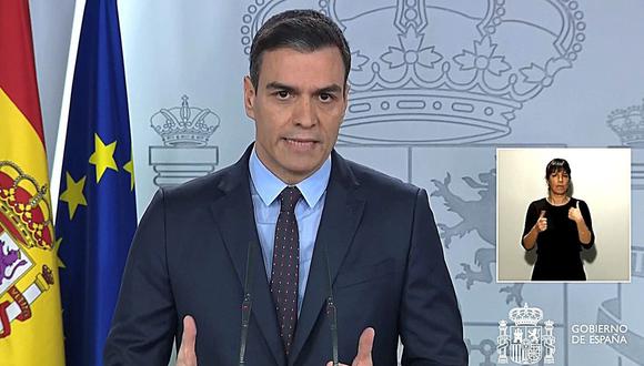 El presidente del gobierno de España, Pedro Sánchez, prolongó por otros 15 días el estado de alarma para enfrentar el coronavirus. (EFE).