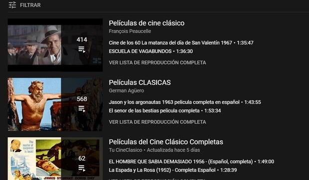 ¿Quieres ver películas totalmente gratis en YouTube? Conoce el truco para visualizar filmes completos. (Foto: YouTube)