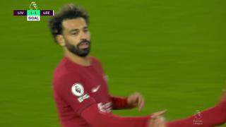 Mohamed Salah anota el 1-1 de Liverpool sobre Leeds United  | VIDEO