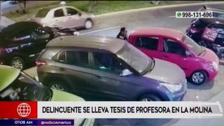La Molina: ladrón roba laptop con proyecto de tesis de profesora [VIDEO]