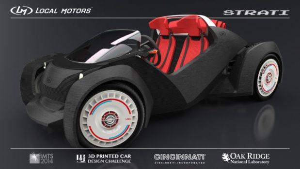 VIDEO: Strati, el primer auto fabricado con impresora 3D - 1