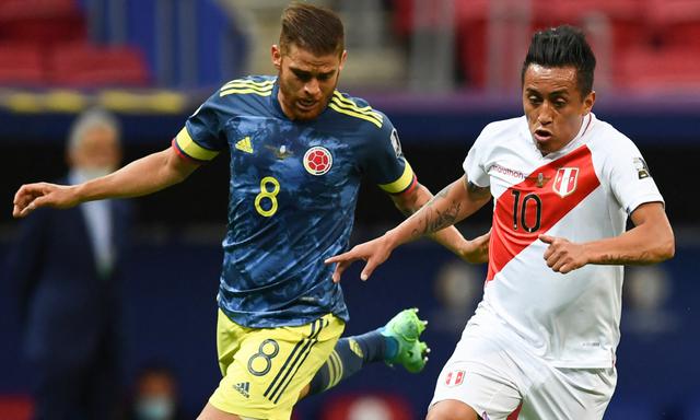 Perú y Colombia chocaron en el Mané Garrincha por el tercer puesto de la Copa América 2021 | Foto: AFP