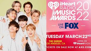 BTS es nominado en iHeartRadio Music Awards 2022: ¿Cómo votar por Bangtan? 