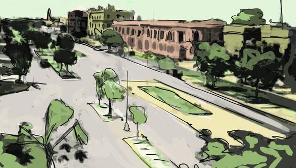 "El progreso de Lima impone la necesidad de grandes avenidas, que son una de las mejoras más importantes de la capital". (Ilustración: Giovanni Tazza)