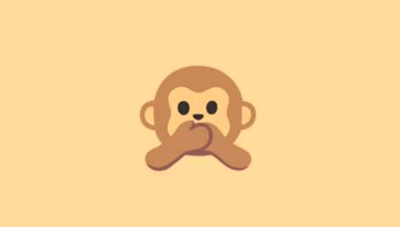 Si quieres saber qué es lo que significa el emoji del mono que se tapa la boca en WhatsApp, aquí te lo diremos. (Foto: Emojipedia)