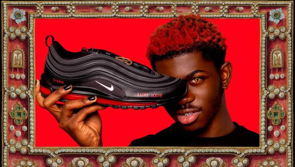 Lil Nas X vendió en  tiempo récord los "Zapatos de Satán", un calzado que lleva el logo de Nike pero que no ha sido aprobado por la compañía. (Foto: MSCHF)