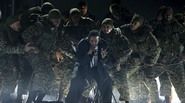 Kendrick Lamar en el Grammy 2018. (Foto: Agencias)