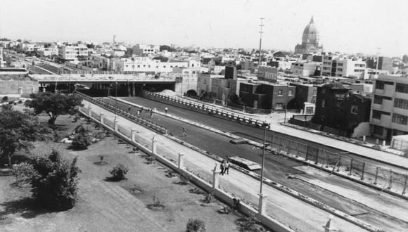 En 1974 se inició la construcción del paso a desnivel entre las avenidas La Marina y la Av. Brasil. (Foto: Archivo El Comercio)
