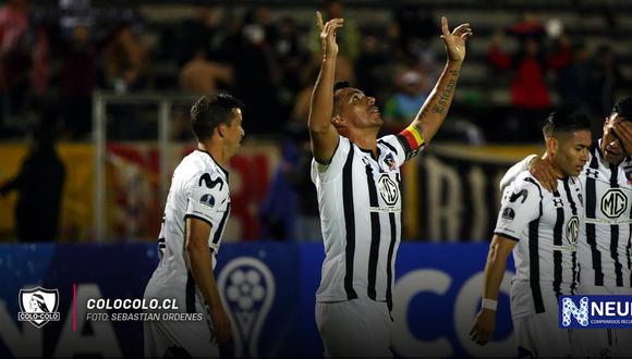 En partido por la primera ronda de la Copa Sudamericana, Colo Colo sacó ventaja con gol de Esteban Paredes en el Estadio Olímpico Atahualpa de Quito. (Foto: Colo Colo)