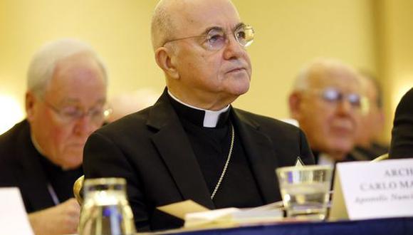 "La corrupción alcanzó la cima de jerarquía de la Iglesia", afirma en su carta Carlo María Vigano, quien incluso pide la dimisión del papa Francisco. (AP).