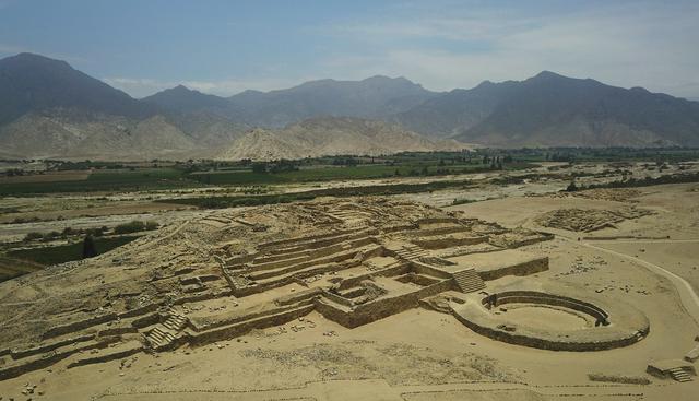El sitio arqueológico de Caral abarca 626 hectáreas y tiene unos 5,000 años de antigüedad. (Foto: Zona Arqueológica Caral).