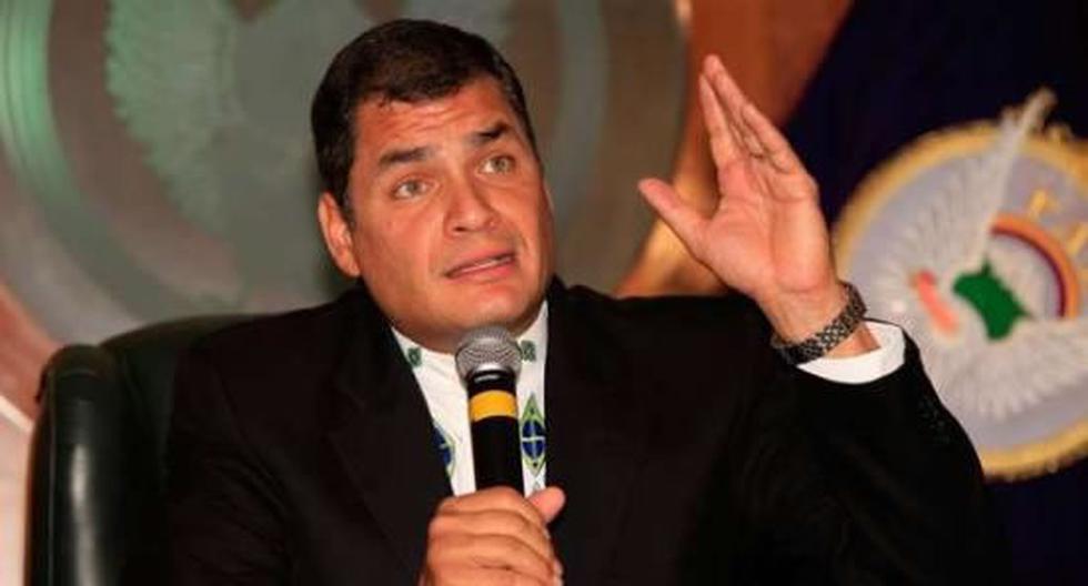Rafael Correa: Cancelan su evento debido a una amenaza telefónica. (Foto: EFE)