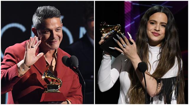 Rosalía en los Grammy: la española que se impone y sigue los pasos de su compatriota Alejandro Sanz. (Fotos: AFP)