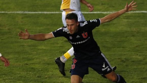 Ángelo Henríquez le dio la victoria 0-1 a la U de Chile ante Coquimbo Unido. | Foto: Cooperativa