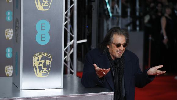 Al Pacino en la alfombra roja de los BAFTA 2020. (Foto: AFP)