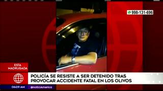 Los Olivos: policía ebrio impacta con minivan y mata a hombre en la Panamericana Norte