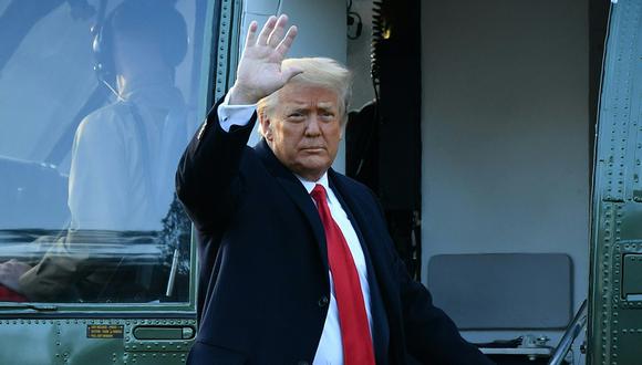 El presidente de Estados Unidos, Donald Trump, dejó la Casa Blanca en Washington, DC el 20 de diciembre de 2020. (Foto: AFP)