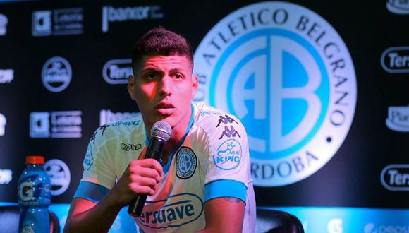 Hansell Riojas confirmó que su vínculo con Belgrano solo es hasta fin de año. El defensor nacional espera ganarse un puesto en la oncena titular. (Foto: Belgrano)
