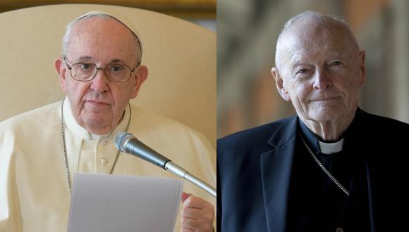 El Vaticano publicó el martes un informe de 450 páginas, elaborado a pedido del papa Francisco, sobre el caso del ex cardenal y arzobispo de Washington, Theodore McCarrick, despojado de su título en 2018 a los 87 años, y en 2019 de su condición de sacerdote, tras acusaciones de abusos sexuales a menores. (Vatican Media/REUTERS - Andrew Medichini/AP).