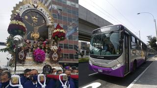 Señor de los Milagros: Corredor Morado amplía HOY horario hasta la 1 a. m. para que fieles regresen a casa tras procesión