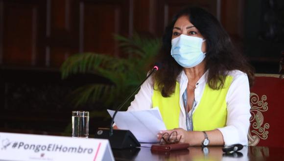 Además, la presidenta del Consejo de Ministros indicó que el Ejecutivo garantiza que las elecciones se podrán realizar con regularidad en la zona del Vraem, días después de un atentado de Sendero Luminoso en San Miguel del Ene. (Foto: PCM)