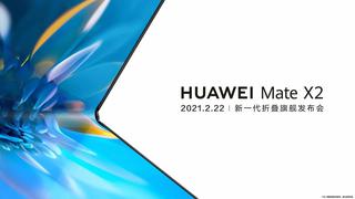 Mate X2 | Huawei presentará su nueva generación de celulares plegables el 22 de febrero