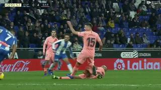 Barcelona vs. Espanyol: el planchazo de Clement Lenglet que hizo sufrir a Arturo Vidal | VIDEO
