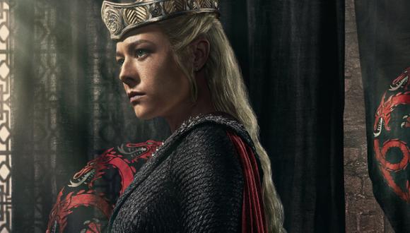 La reina Rhaenyra Targaryen, interpretada por Emma D'Arcy, está lista para la batalla en "House of the Dragon 2" por Max. (Foto: Max/Difusión)