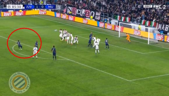 Juventus vs. Manchester United: el golazo de Juan Mata para el 1-1. (Foto: captura)