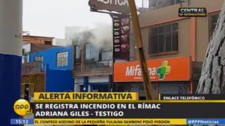 Rímac: amago de incendio se registró en restaurante Rústica