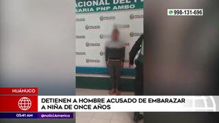 Huánuco: detienen a hombre acusado de embarazar a niña de 11 años | VIDEO