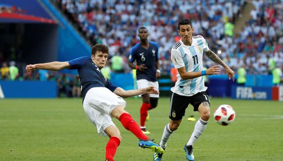 Benjamin Pavard marcó el 2-2 con un golazo en el Argentina vs. Francia. (Foto: Reuters)