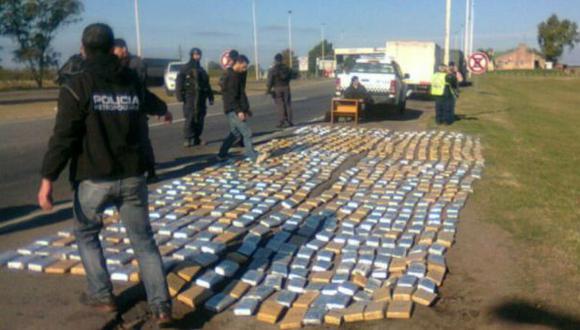 Policía de Argentina incautó tres toneladas de marihuana