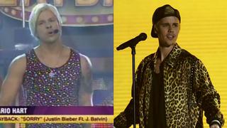 Mario Hart fue Justin Bieber en “Los reyes del playback”