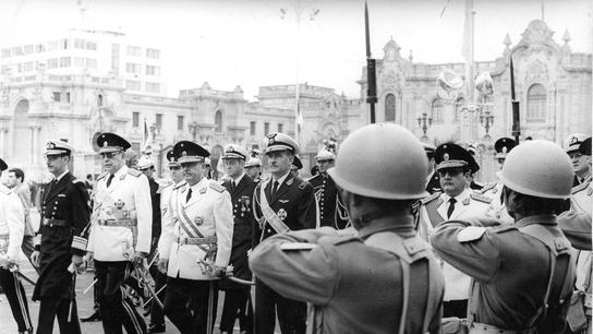 Palacio de Gobierno en 1972: actividades por 28 de julio