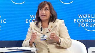 Dina Boluarte en Foro Económico Mundial de Davos: “La derecha no nos deja gobernar en paz”
