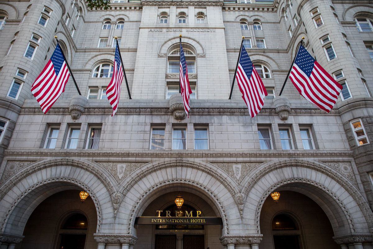 The Trump International Hotel before its grand opening on October 26, 2016 in Washington, DC.  (ZACH GIBSON / AFP)