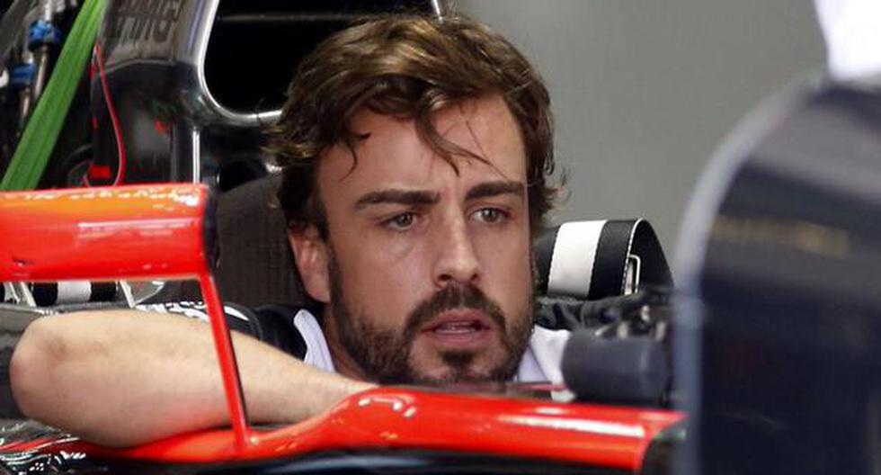 El piloto de McLaren, Fernando Alonso, quedó en la posición once en el GP de Bahrein. (Foto: Getty)