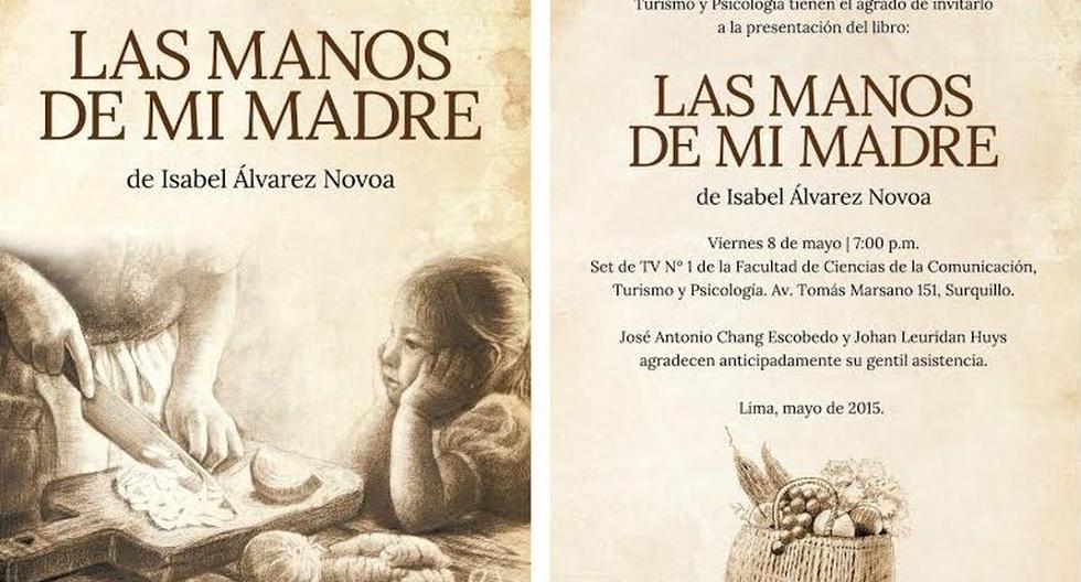 Isabel Álvarez presentará libro en la USMP. (Foto: Difusión)