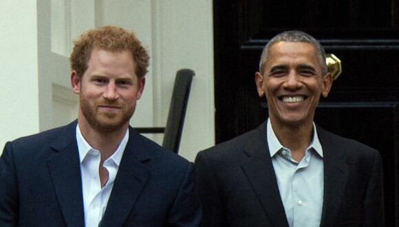 Enrique de Sussex y Barack Obama. (Foto: AFP)