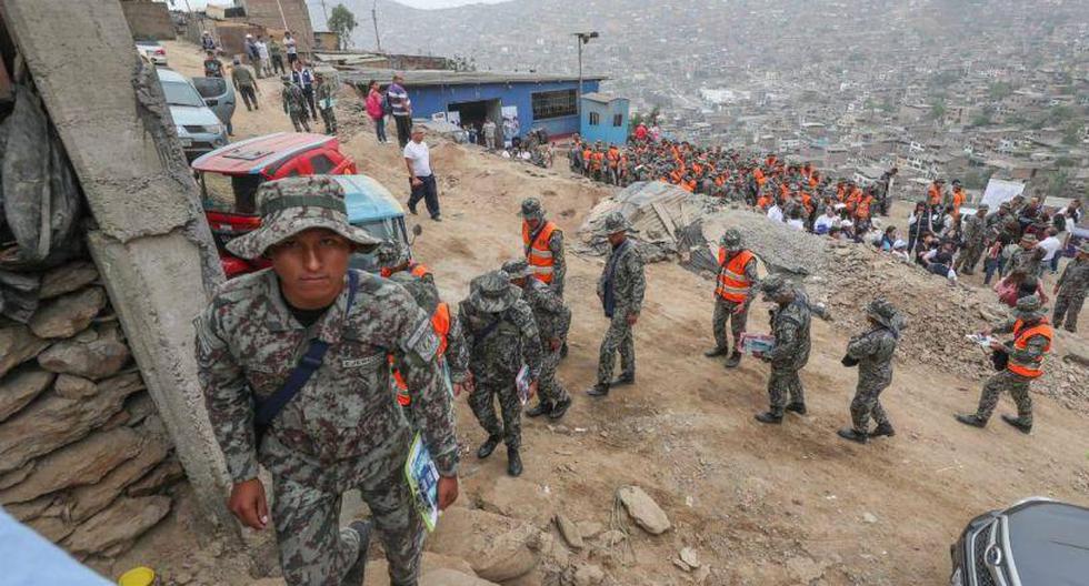 El Ejército indicó que unas 28 mil casas de las zonas de Valle Alto y Paraíso Alto serán visitadas. (Foto: Ministerio de Defensa)