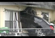 EE.UU: Robó automóvil a su madre y lo estrelló en residencia