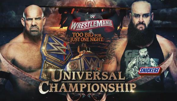 Goldberg defenderá el Título Universal vs. Braun Strowman en WrestleMania 36 | Foto: WWE