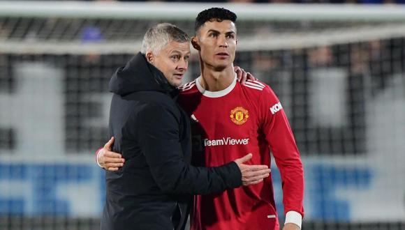 Cristiano Ronaldo dedicó un mensaje a Ole Gunnar Solskjaer tras su salida de Manchester United. (Foto: Reuters)