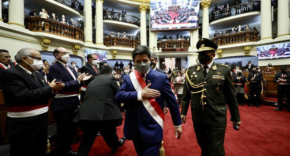 Incidentes en el Legislativo durante el mensaje presidencial. (Foto: Parlamento)